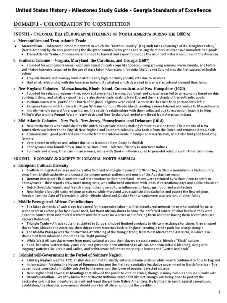 US History EOC Study Guide Download Free PDF Reconstruction Era