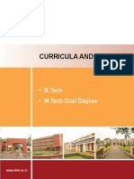 Curricula and Syllabi: - B.Tech - M.Tech Dual Degree