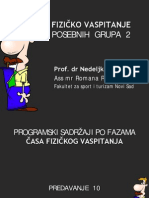 10 programski sadrzaji po fazama casa fizickog vaspitanja