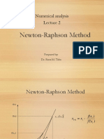 Newton-Raphson Method: Numerical Analysis