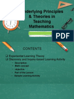 Underlying Principles & Theories in Teaching Mathematics: Group 4: Azures, Labao, Loterte, Rombano, Sabas