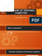 Hardware of Personal Computer: by Abdul Ghofir, M.Kom