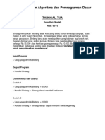 Soal Quiz Praktikum Algoritma Dan Pemrograman Dasar 2020