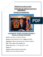 PSPM - Política Económica Durante El Sexenio de Enrique Peña Nieto