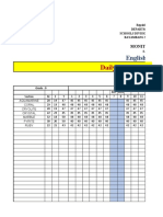 Bayambang National High School English Department Daily Attendance Monitoring Chart