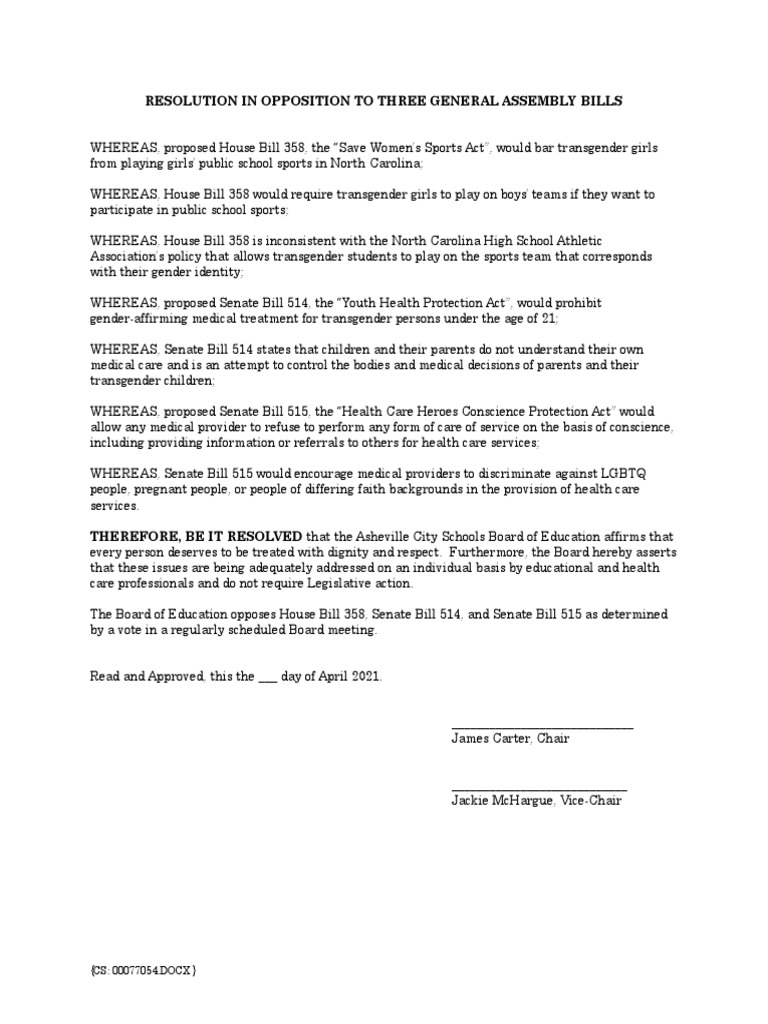 ACS Resolution Opposing Three General Assembly Bills PDF