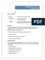 MEMORIA DE CALCULO - ESTRUCTURA C°A°