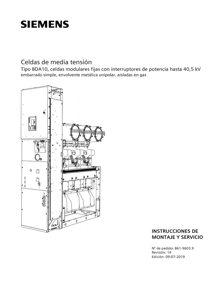 Manual 8DA10 - ES | PDF | Transformador | Relé
