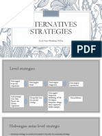 ALTERNATIVES STRATEGIES