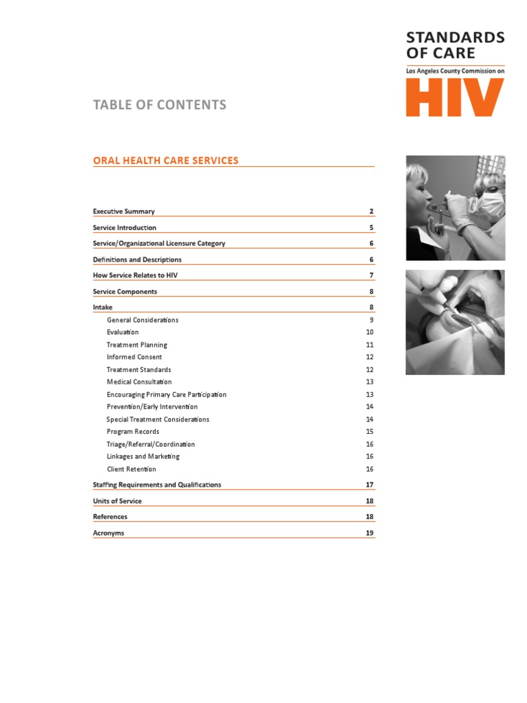 Oral Health Care Standards of Care Download Free PDF Dental