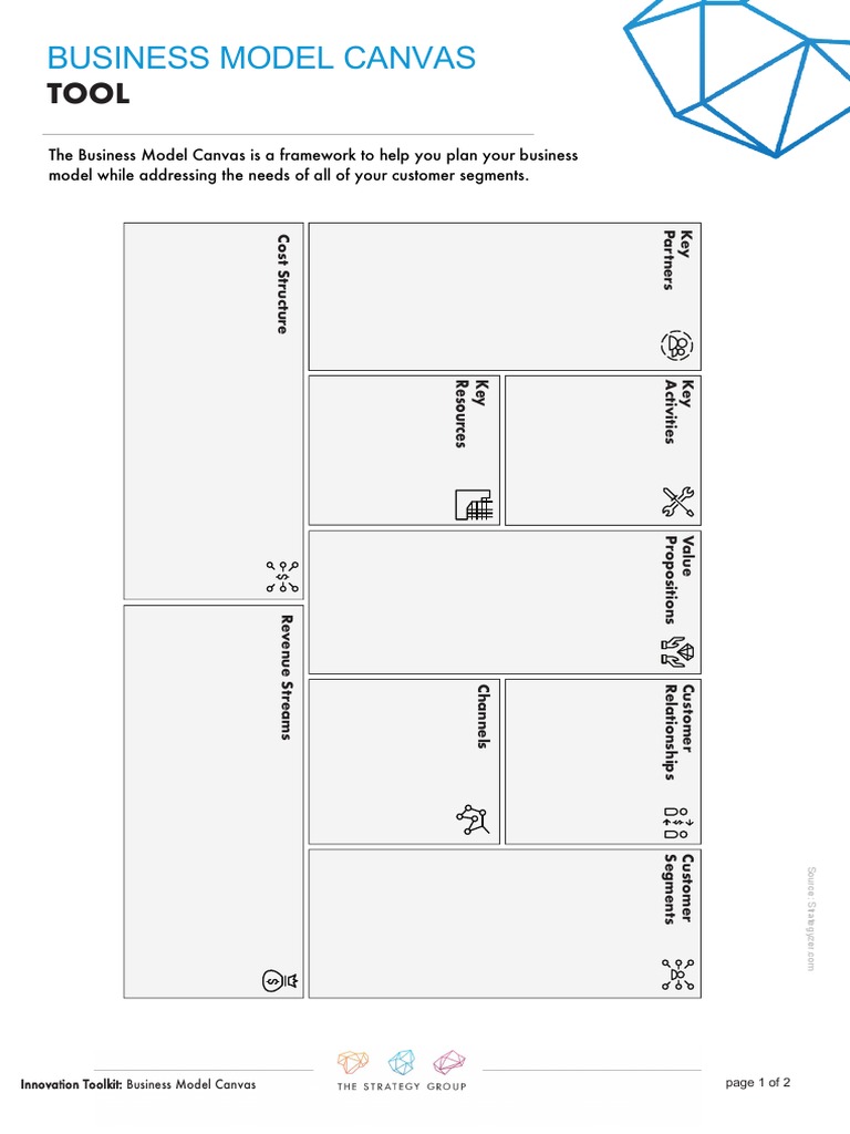 Business Model Canvas Tool