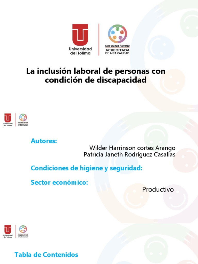 Inclusion Laboral en Personas Con Discapacidad | PDF | Invalidez ...