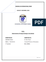 Determination of Foreign Exchange in Free Market