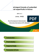 Consumer and Import Trends of Potential of Tropical Superfruits in Korea