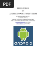 Android: G. Sujit Varma, PDF, Android (Operating System)