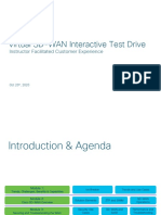Virtual SD-WAN Interactive Test Drive: Instructor Facilitated Customer Experience