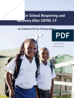 Evidence-Based Guide to Engaging Communities in School Reopening Plans