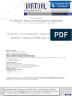 Evolución de La Educación Superior a Distancia Desafíos y Oportunidades Para Su Gestión1