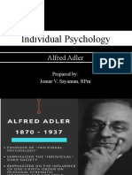 Individual Psychology: Alfred Adler
