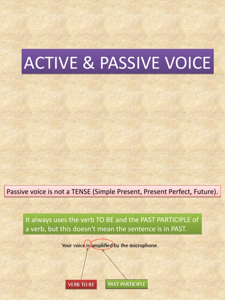Active - Passive Voice | PDF | Verb | Syntactic Relationships