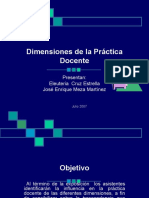 Dimensiones de La Practica Docente