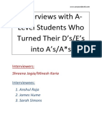 Interviews With Students Who Improved Their Grades