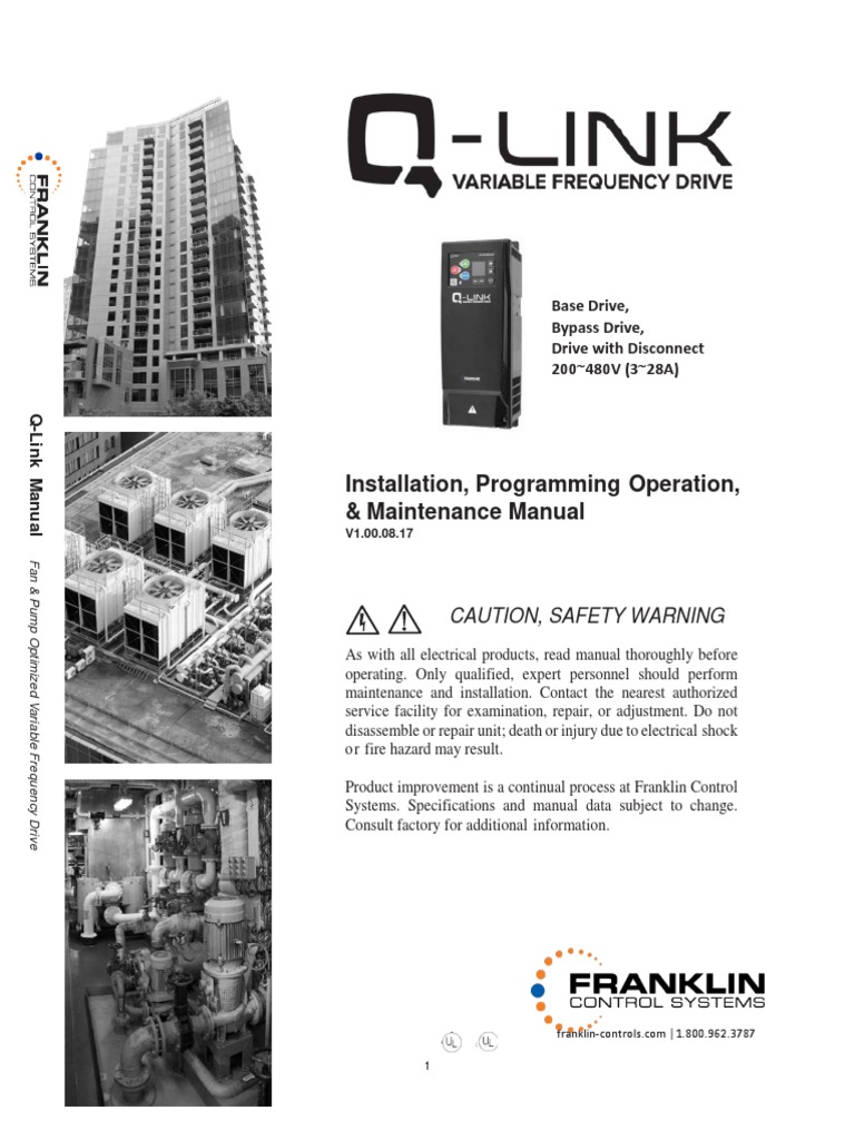 Franklin VFD Installation Manual | PDF | Electric Motor | Electromagnetism