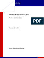 Kajian Ekonomi Regional Provinsi Sulawesi Utara Triwulan