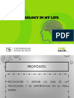 Tema 5 Psychology in My Life - Past Tense