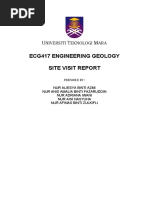 Ecg417 Engineering Geology Site Visit Report