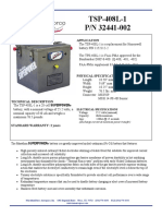 TSP-408L-1 P/N 32441-002: Application