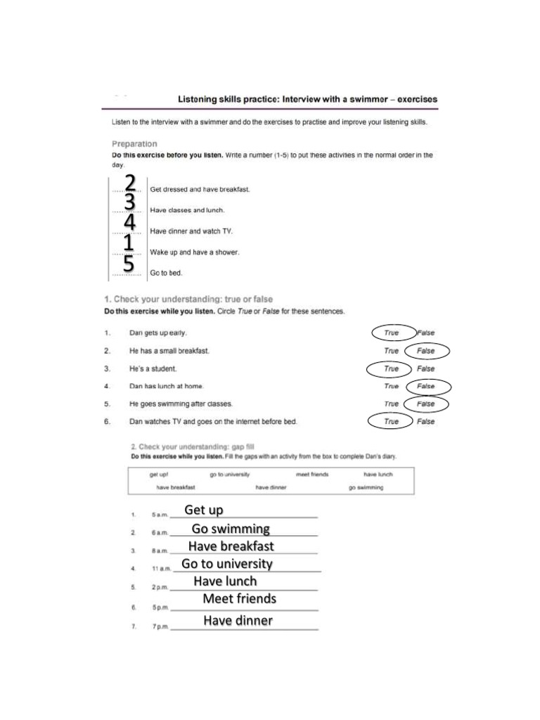 4 Listening Activity LB | PDF | Self-Improvement | Lifestyle