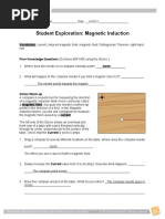 Student Exploration: Magnetic Induction