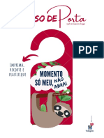 Aviso de Porta @momento Só Meu