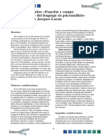 Concepto de Funcion y campo de la palabra Lacan