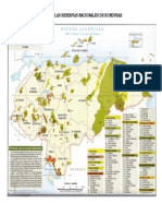 Mapa de Las Areas Protegidas de Honduras