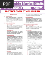 Motivación y Voluntad para Quinto Grado de Secundaria