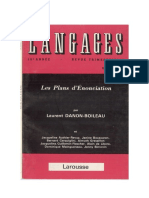 Langages 73 1984 Les Plans D - Énonciation