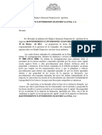 Dictamen Sobre El Balance Situación Financiera de Apertura MANTENIMIENTO E INVERSIONES GUANCHEZ & AVILA, C.A