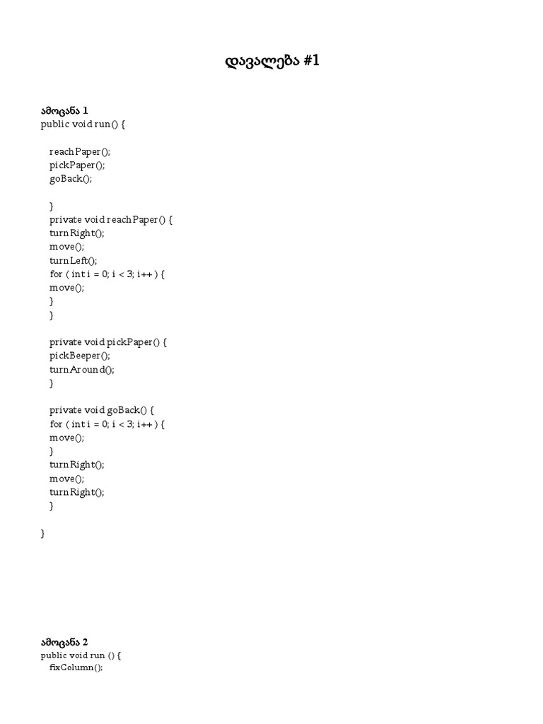 Karel Programming Tasks Explained | PDF | Teaching Mathematics