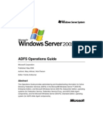 ADFS Operations Guide