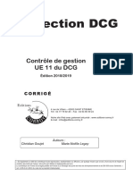 Collection DCG. Contrôle de Gestion UE 11 Du DCG. Édition 2018_ Rue de Villars SAINT ETIENNE Tél _ Fax