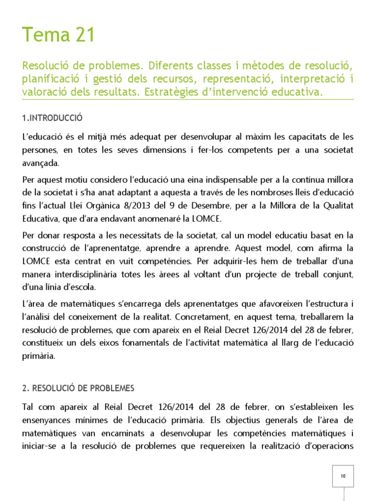 Tema 21 | PDF