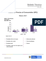 Boletín Técnico: Índice de Precios Al Consumidor (IPC)