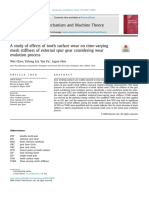 A Study of Effects of Tooth Surface Wear On Time-Varying Mesh Stiffness of External Spur Gear Considering Wear Evolution Process