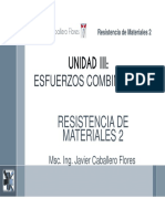 Resistencia de Materiales 2 - Unidad 3 Esfuerzos Combinados 1