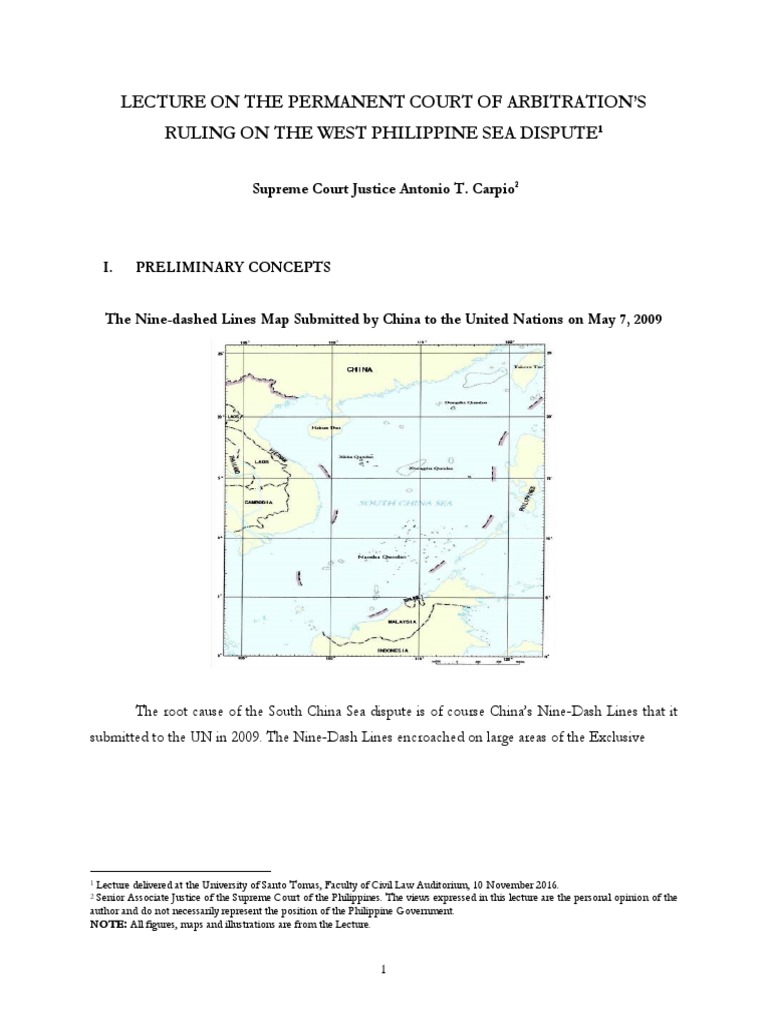PCA Ruling on West Philippine Sea Dispute | PDF | Exclusive Economic ...
