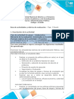 Guía de Actividades y Rúbrica de Evaluación - Unidad 2 - Fase 3 - Decidir