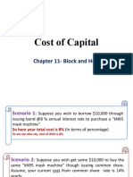 Cost of Capital: Chapter 11-Block and Hurt