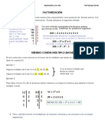 Factorizacion y MCM - MCD